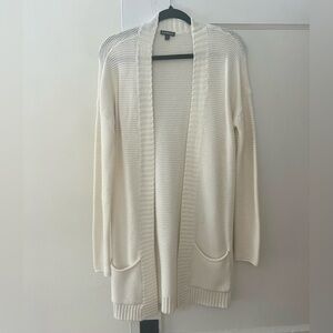 EXPRESS - Cream Open-Front Cardigan Sweater